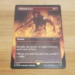 1x Unleash Fury 7050, Foil, Last of Us Secret Lair, Magic MTG NM - Image 1