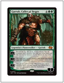 1x Garruk, Caller of Beasts, Foundations Jumpstart, Magic MTG NM - Image 1