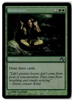 MTG Foil Harmonize - Planar Chaos Moderately Played English - Image 1