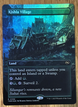MTG Tarkir Dragonstorm, Kishla Village - Borderless Foil - Image 1
