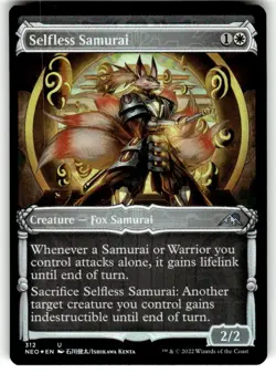 Selfless Samurai (Showcase) Kamigawa: Neon Dynasty Foil MTG - Image 1