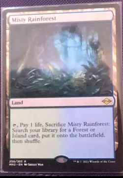 Magic The Gathering MTG MISTY RAINFOREST Modern Horizons 2 - Image 1