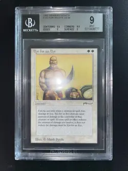 MTG Eye for an Eye BGS 9Q++ Arabian Nights 1993 Graded NM - Image 2