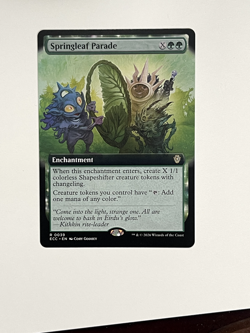 Springleaf Parade (Extended Art) Commander: Lorwyn Eclipsed Regular - Green - Image 1