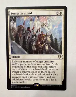 x1 Semester's End R MTG Commander Masters M/NM, English - Image 1