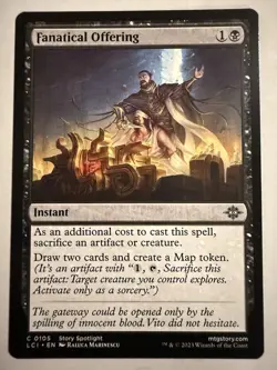 x1 Fanatical Offering LCI MTG 105 COMMON M/NM 1x - Image 1