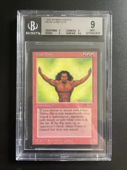 MTG Mijae Djinn BGS 9Q+ Arabian Nights 1993 Graded NM - Image 1
