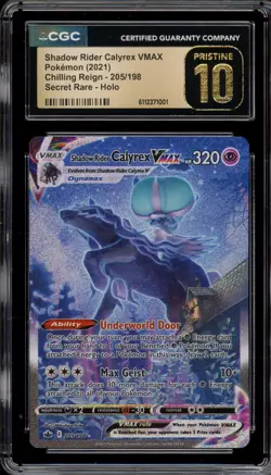 Pokemon Shadow Rider Calyrex VMAX Chilling Reign Secret Alt #205 CGC 10 Pristine - Image 1