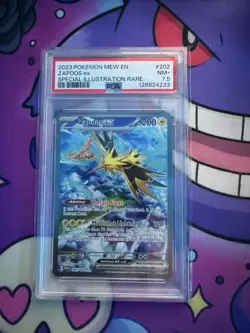 2023 POKEMON MEW EN-151 SPECIAL ILLUSTRATION RARE #202 ZAPDOS EX PSA 7.5 - Image 1