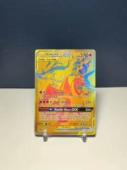 Reshiram & Charizard GX #SM247 Pokemon TCG Promo - Full Art Holo Near Mint NM - Image 1