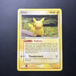 Pokemon TCG Delta Species EX Ditto Pikachu - 63/113 MP 3 - Image 1