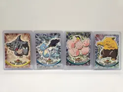 Topps Blue Logo Lot - Pokemon - Rhydon, Exxegcute, Drowzee, Horsea Lot Of 4 - Image 1