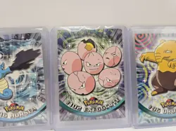 Topps Blue Logo Lot - Pokemon - Rhydon, Exxegcute, Drowzee, Horsea Lot Of 4 - Image 4