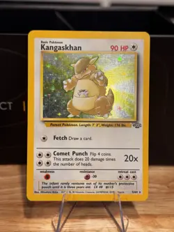Pokemon TCG Kangaskhan Jungle 5/64 Holo Unlimited Holo Rare - Image 1