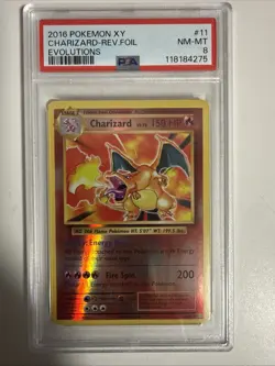 Pokemon TCG Charizard XY Evolutions 11/108 Holo Holo Rare PSA 8 - Image 1