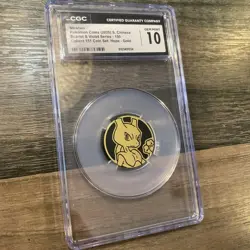 Cgc Gem Mint 10 Pokemon Mewtwo Coin 1 Of 1 Rare - Image 1