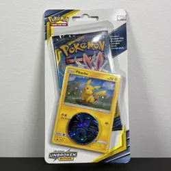 Pokemon Sun & Moon Unbroken Bonds Blister Pack Pikachu Holo Promo SM183 Coin - Image 1