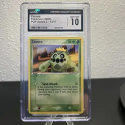 CACNEA 2005 POKEMON NINTENDO PROMOS POP SERIES 2 COMMON B 13/17 CGC 10 - Image 1