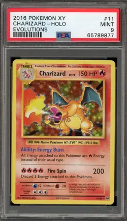Pokemon Charizard XY Evolutions Holo Rare #11 PSA 9 Mint - Image 1