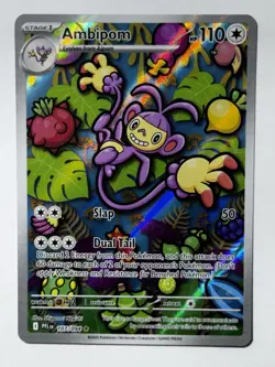 Pokemon TCG Mega Evolutions Phantasmal Flames Ambipom 107/094 Illustration Rare - Image 1