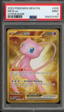 Pokemon Mew ex 151 MEW EN Hyper Rare #205 PSA 9 Mint - Image 1