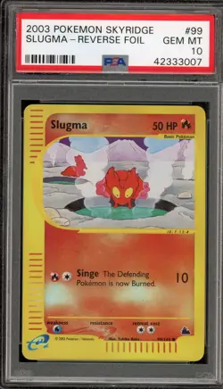 Pokemon Slugma Skyridge Reverse Holo #99 PSA 10 Gem Mint - Image 1