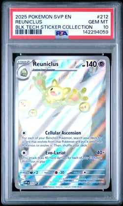 2025 POKEMON SVP EN-SV BLACK STAR PROMO 212 REUNICLUS BLACK BOLT - Image 1