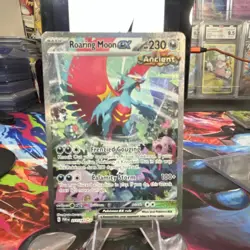 Pokemon TCG Roaring Moon ex 251/182 Paradox Rift Illustration Rare Holo 230HP - Image 1