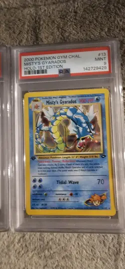 Pokemon 1st Edition Gym Challenge Misty's Gyarados 13/132 - Holo - PSA 9- MINT - Image 1