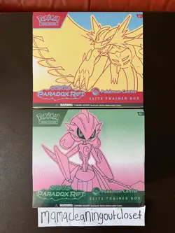 SEALED Pokemon Paradox Rift Elite Trainer Box Pokemon Center Exclusive Set of 2 - Image 1