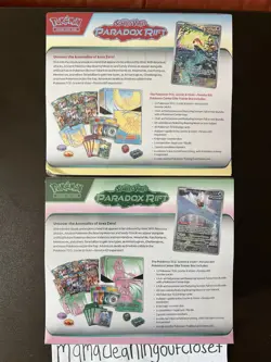 SEALED Pokemon Paradox Rift Elite Trainer Box Pokemon Center Exclusive Set of 2 - Image 2
