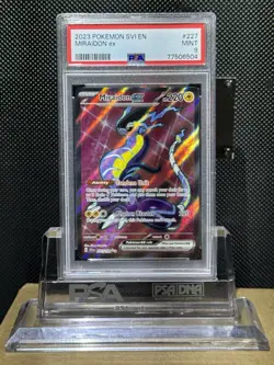 2023 POKEMON SVI EN-SCARLET & VIOLET #227 MIRAIDON EX ULTRA RARE PSA 9 MINT - Image 1