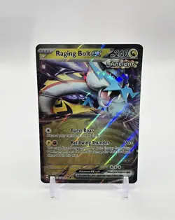 Raging Bolt EX Double Rare Holo Pokemon TCG Temporal Forces 123/162 - Image 1