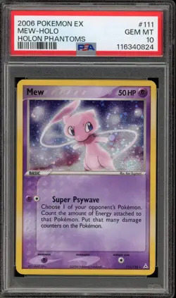Pokemon Mew EX Holon Phantoms Holo Rare #111 PSA 10 Gem Mint - Image 1