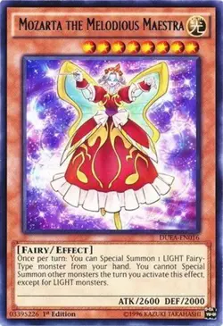 *** MOZARTA THE MELODIUS MAESTRO *** 1ST EDITION RARE DUEA-EN016 YUGIOH! - Image 1