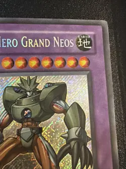 Yugioh Elemental Hero Grand Neos CT04-EN001 Limited Edition Secret Rare LP - Image 3