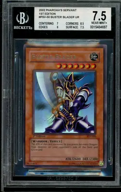 Buster Blader PSV-050 Ultra Rare 1st Edition Yugioh Bgs 7.5 Silver *697 - Image 1