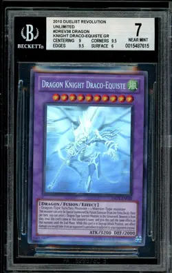 Dragon Knight Draco-equiste Ghost Rare DREV-EN038 Yugioh Bgs 7 Silver *615 - Image 1