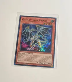 2x Yu-Gi-Oh! Galaxy War Drake #DUAD-EN097 Super Rare 1st Edition (NM) - Image 2