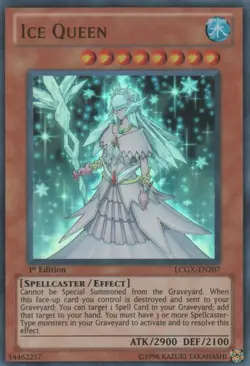 Yugioh - Ice Queen (Ultra Rare) (1st Edition) - LCGX-EN207 P - Image 1