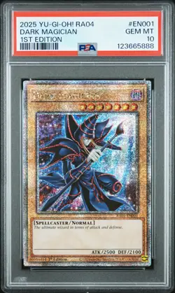 Dark Magician RA04-EN001 1st Edition QCR Yugioh PSA 10 *888 - Image 1