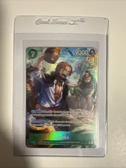 One Piece Shanks OP14-027 Alt Art R The Azure Sea's Seven English NM - Image 1