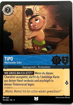 157/204 Disney Lorcana - Himmelsleuchten (TCG) - Deutsch- U Holo/Foil NM - Image 1