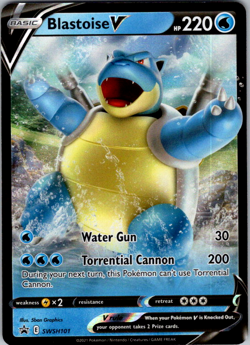 Blastoise V - SWSH101 - Pokemon Sword & Shield Promo Ultra Rare Holo Card NM - Image 1