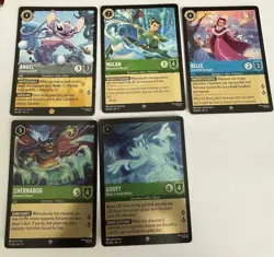 Lorcana Cards, 5 cards in random lot (see pics) - Image 1