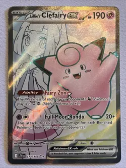 Pokemon Cards Clefairy ex 173/159 Full Art Secret Rare Journey Together - (NM) - Image 1