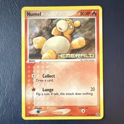 Numel 57/106 EX Emerald Reverse Holo Stamped Pokemon Card TCG MP - Image 1