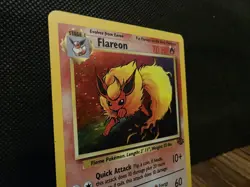 Pokemon TCG Jungle 1999 Flareon Holo Card 3/64 NM/LP - Image 5