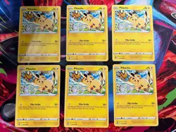 Pokemon TCG Pikachu 049/195 6 Card Lot Silver Tempest Mint - Image 1