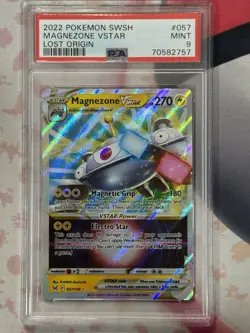 2022 POKEMON SWORD & SHIELD LOST ORIGIN #057 MAGNEZONE VSTAR LOST ORIGIN 9 MINT - Image 3